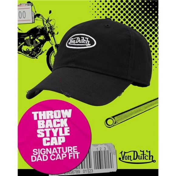 Vintage distressed baseball cap unisex cotton adjustable curved brim retro hat - Picture 3 of 8